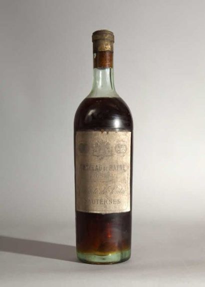 1 Bouteille CHÂTEAU de RAYNE VIGNEAU 1904...