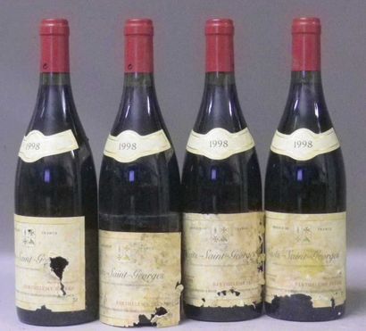 4 Bouteilles NUITS ST. GEORGES 1998 - Barthelemy...