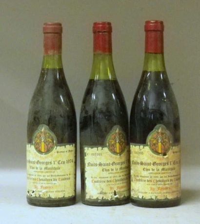 3 Bouteilles NUITS ST. GEORGES 