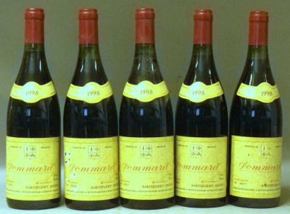 5 Bouteilles POMMARD 1998 - Barthelemy 1...