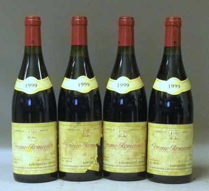 4 Bouteilles VOSNE ROMANÉE 1999 - Barthelemy...
