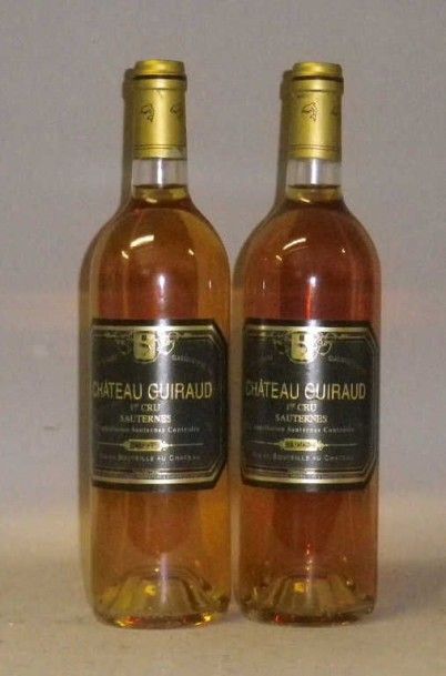 2 Bouteilles CHÂTEAU GUIRAUD 1997 - Saut...
