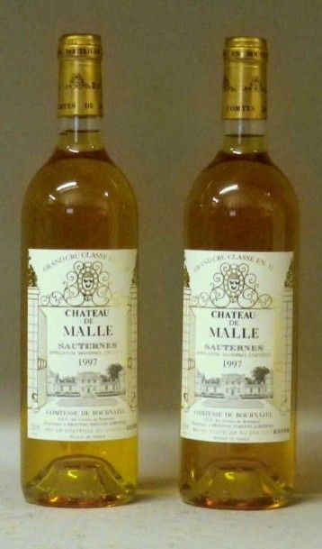 2 Bouteilles CHÂTEAU DE MALLE 1997 - Sau...