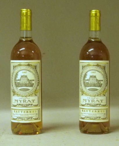 2 Bouteilles CHÂTEAU MYRAT 1997 - Sauter...