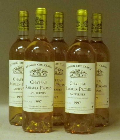 5 Bouteilles CHÂTEAU RABAUD PROMIS 1997 -...