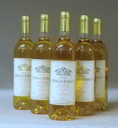 6 Bouteilles CHÂTEAU SIGALAS RABAUD 2001...