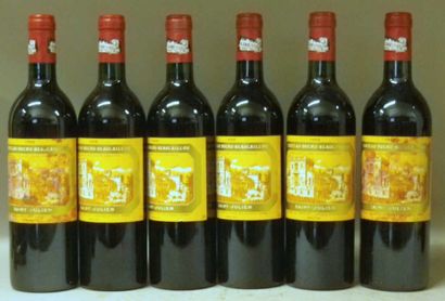 6 Bouteilles CHÂTEAU DUCRU BEAUCAILLOU 1988...