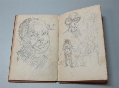 Henri SOMM (1844-1907). Deux carnets de 58...