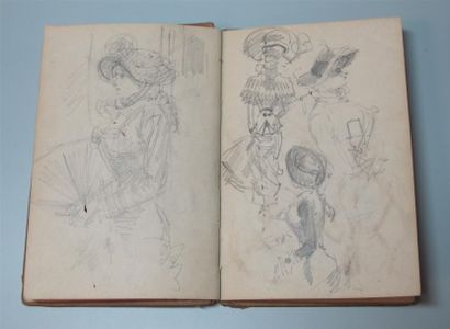 Henri SOMM (1844-1907). Deux carnets de 58...