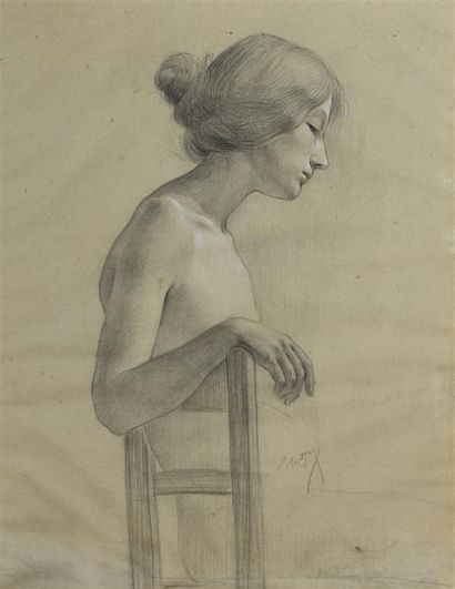 Paul Emile BERTHON (1872-1909). Portrait...