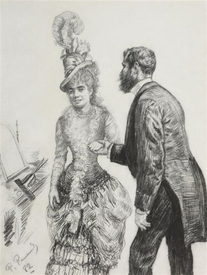Charles Paul RENOUARD (1845-1924). La loge...