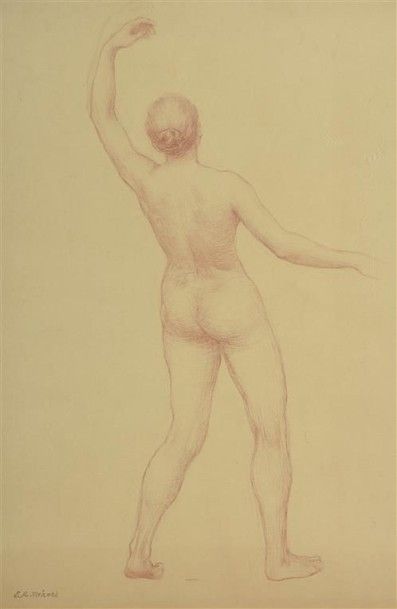 Emile René MENARD (1861-1930). Femme nue...