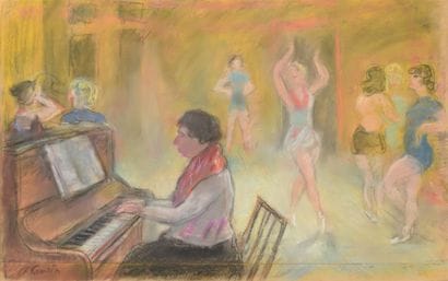 Charles CAMOIN (1879-1965). La leçon de danse....