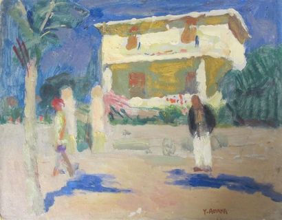 Yoshio AOYAMA (1894-1996). Cros de Cagnes....