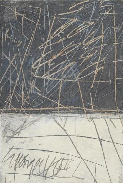 Georges NOËL (1924-2010). Nuages, 1985. Technique...