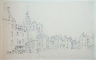 Album Amicorum In-4 oblong contenant 49 dessins...