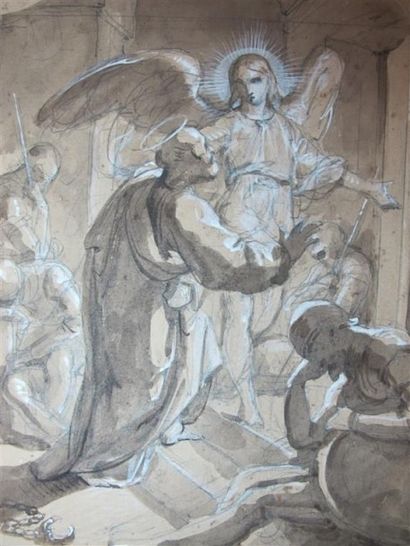 Francesco COGHETTI (1804-1875). Archange....