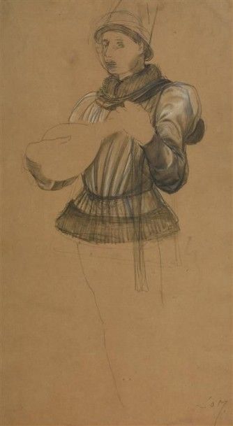 Luc Olivier MERSON (1846-1920). Troubadour...