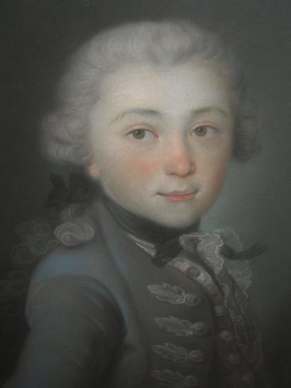 Ecole Française du XVIIIe. « Portrait d'enfant...