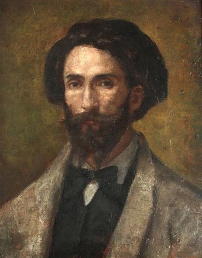 Ecole française vers 1870-1880 Portrait d'homme...