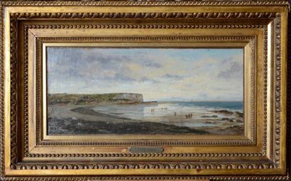 Attribué à Stanislas LEPINE (1835-1892) Plage...