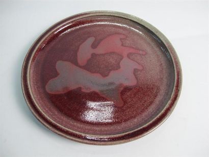 Yves LOISELET (né en 1957). Plat circulaire...