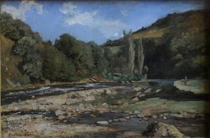 Gustave COLIN (1828-1910) Paysage des Pyrénées...