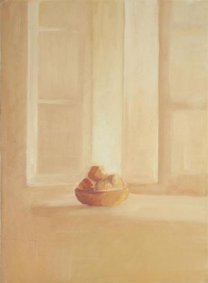 Denise ESTEBAN (1925-1986) Fenêtre et compotier...