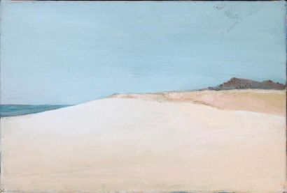Denise ESTEBAN (1925-1986) Plage des conches...