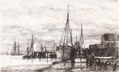 Robert MOLS (1848 1903)
Rade Sainte Anne....