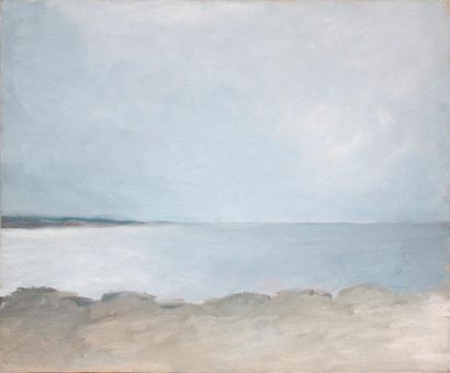 Denise ESTEBAN (1925-1986) L'île d'Yeu Huile...