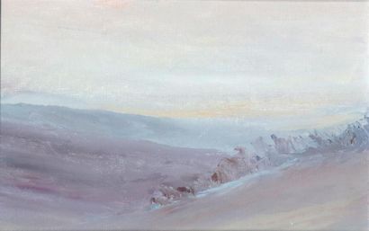 Jean GUY (1948-2006) Paysage de Champagne...