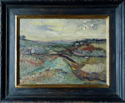 François LOMBARDI (1925-1996) Paysage Huile...