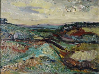 François LOMBARDI (1925-1996) Paysage Huile...