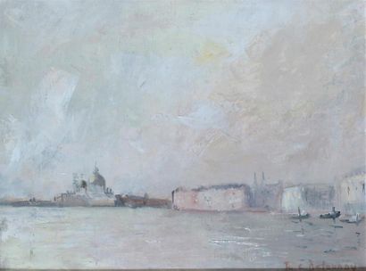 Marie DELAUNAY (XXe siècle) La Salute, Venise...
