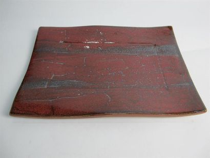 Yves LOISELET (né en 1957). Plat rectangulaire...