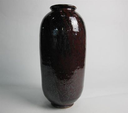 Yves LOISELET (né en 1957). Vase oblongue...