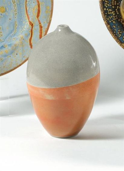 Martine DAMAS, attribué à. Vase ovoïde à...