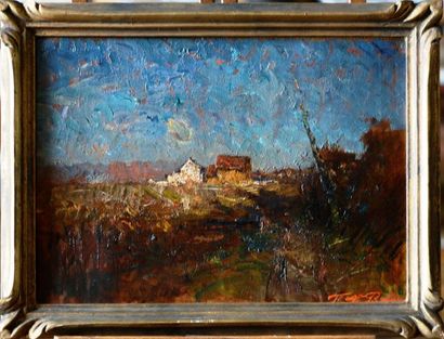 François-Auguste RAVIER (1814-1895) Maisons...