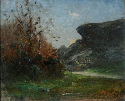 François-Auguste RAVIER (1814-1895) Route...