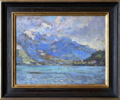 Hippolyte LETY (1878-1959) Lac d'Annecy,...