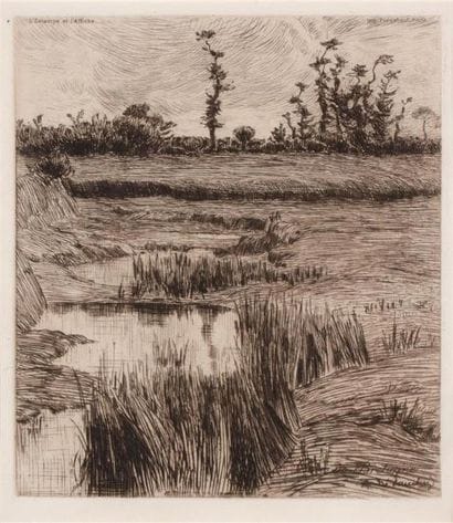 André DAUCHEZ (1870 1948) Marais breton....