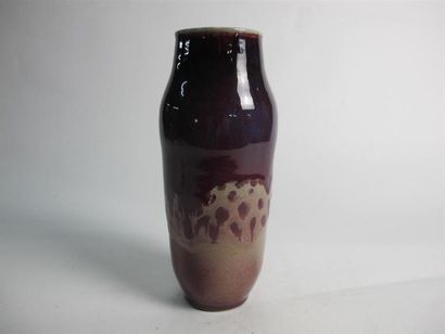 Yves LOISELET (né en 1957). Vase cylindrique...
