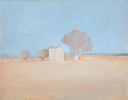 Denise ESTEBAN (1925-1986) Paysage du Lubéron...