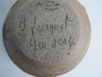 Brigitte LECANUET (née en 1949). Bol en grès...