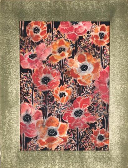 Suzanne LALIQUE (1899-1989) Projet de papier...
