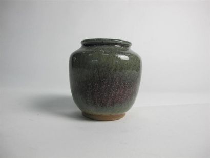 Brigitte LECANUET (née en 1949). Vase ovoïde...