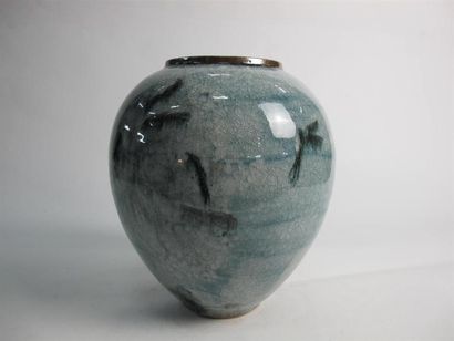 François DEBIEN (né en 1959) Vase ovoïde...
