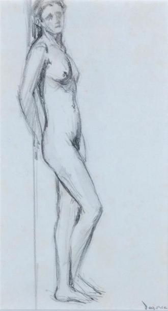 Georges-Léo DEGORCE (1894-c.1943) Femme nue...