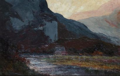 Alfred VACHON (1907-?) Le rocher de Sassenage...